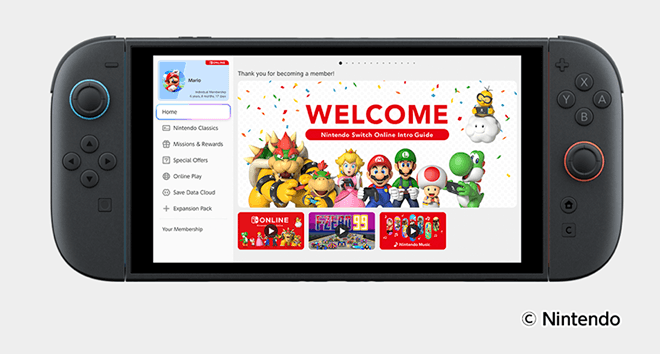Screenshot of Nintendo Switch Online app. A built-in console feature for the Nintendo Switch™ 2 and Nintendo Switch™.