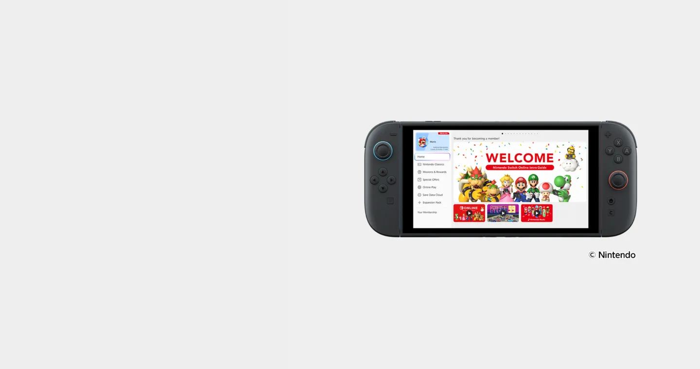 Screenshot of Nintendo Switch Online app. A built-in console feature for the Nintendo Switch™ 2 and Nintendo Switch™.